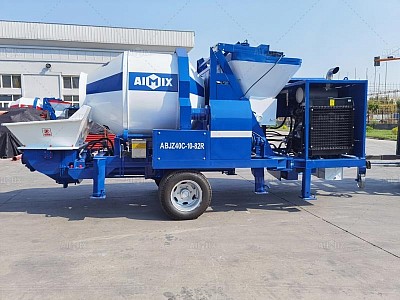 Trailer Concrete Mixer Pump