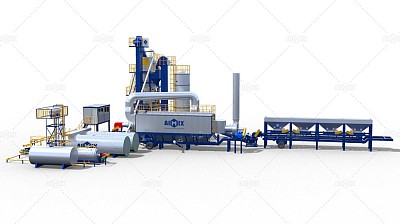 Mobile Asphalt Batch Plant