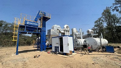 Macroad Continuous Asphalt Plant in Guatemala